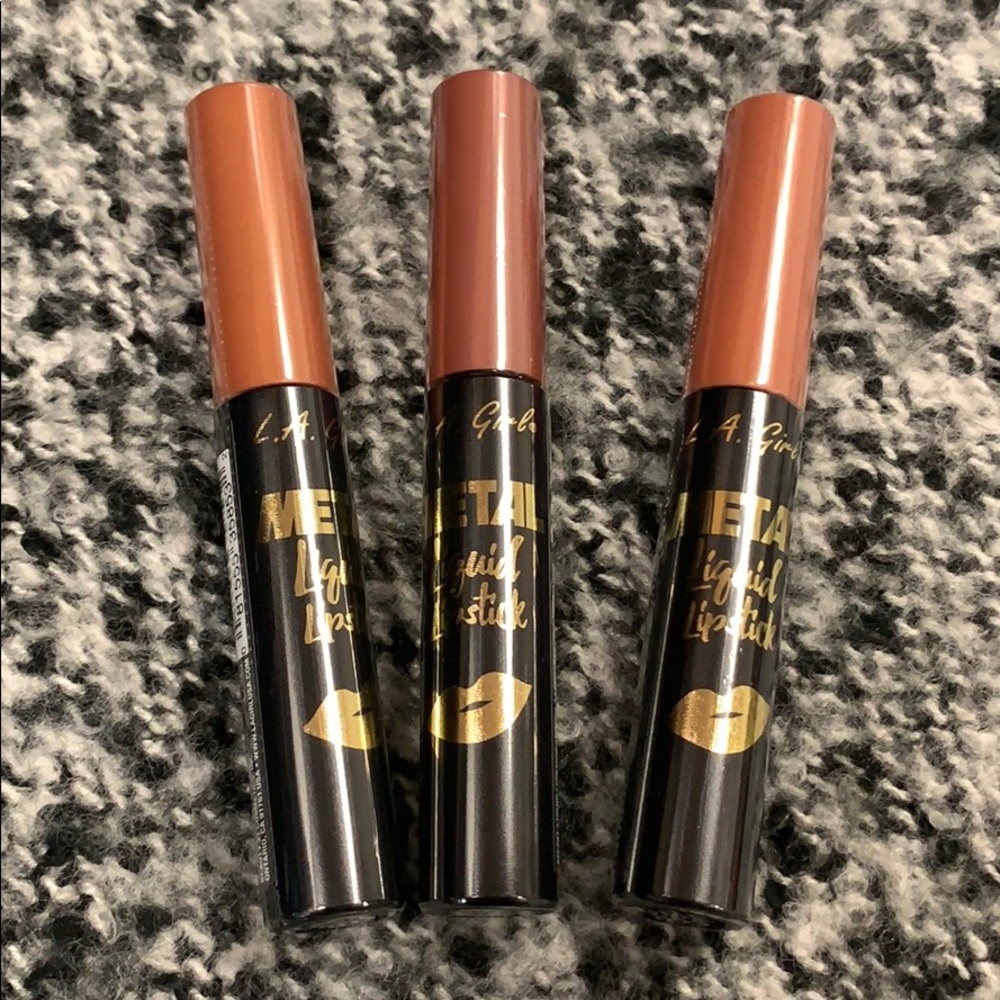 LA Girl Metal Liquid Lipstick-3pc set